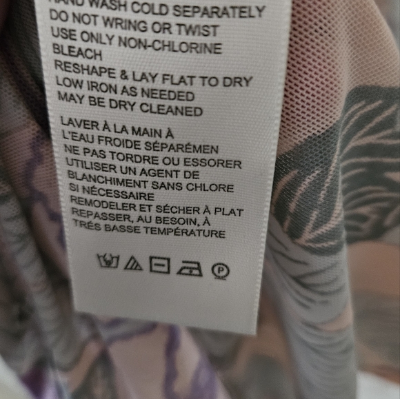 Free People Floral Button Up Ruched  Semi Sheer Lucky Shirtee XL - Picture 7 of 7